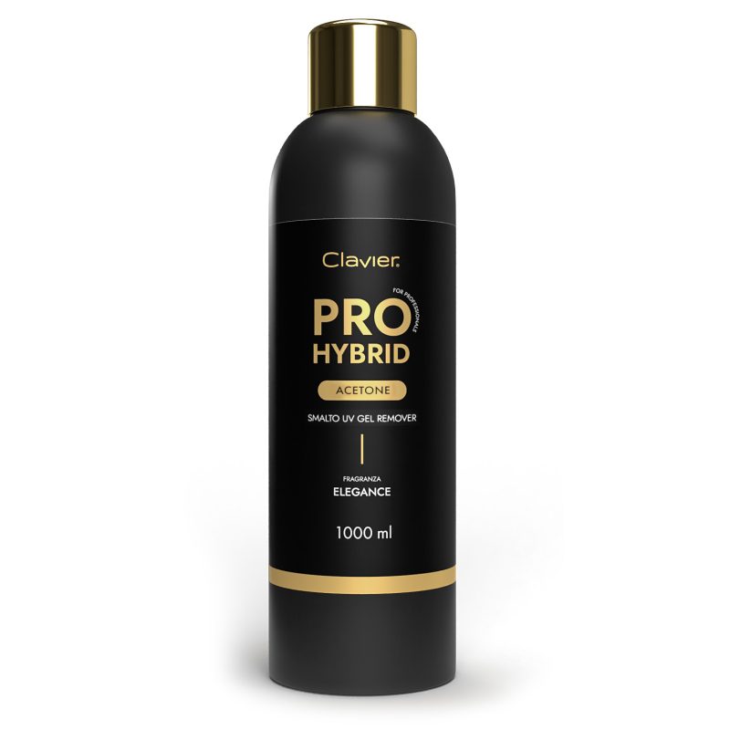 Aceton Pro Hybrid Elegance Clavier, zmywacz do lakierów hybrydowych UV, 1000ml