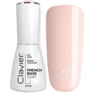 Kolorowa Baza Hybrydowa French Base Coat Clavier - Marshmallow- F7, 10 ml